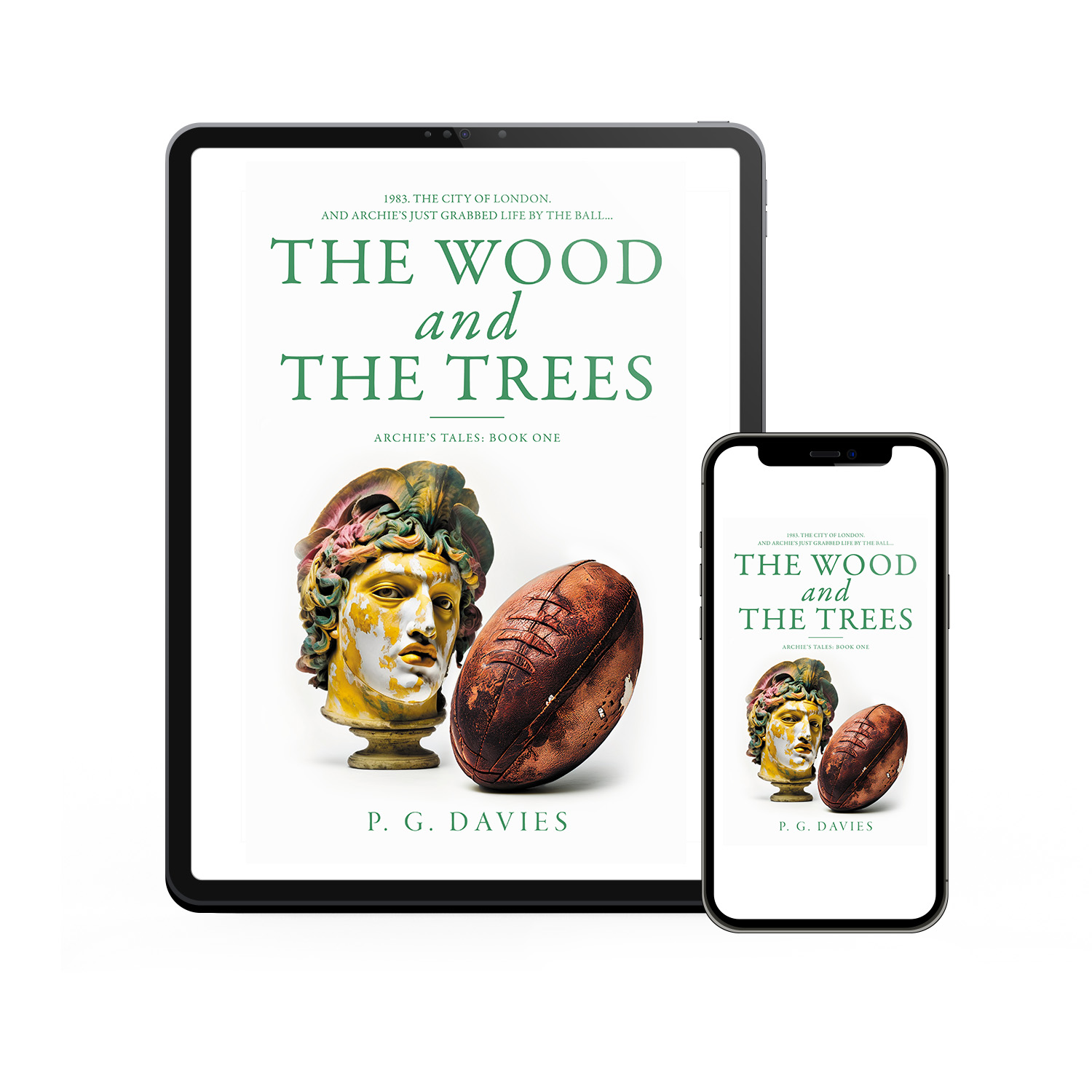 'The Wood and The Trees' is a heart-warming satirical novel set in the high-rolling financial boom of 1980s London. The author is P. G. Davies. The cover design and interior formatting are by Mark Thomas of coverness.com. To find out more about my book design services, please visit www.coverness.com.