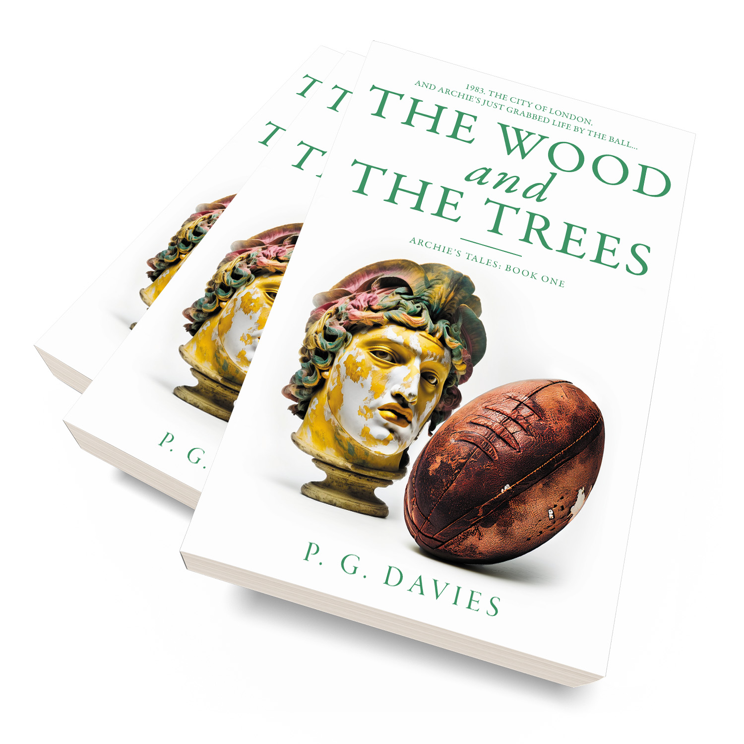 'The Wood and The Trees' is a heart-warming satirical novel set in the high-rolling financial boom of 1980s London. The author is P. G. Davies. The cover design and interior formatting are by Mark Thomas of coverness.com. To find out more about my book design services, please visit www.coverness.com.