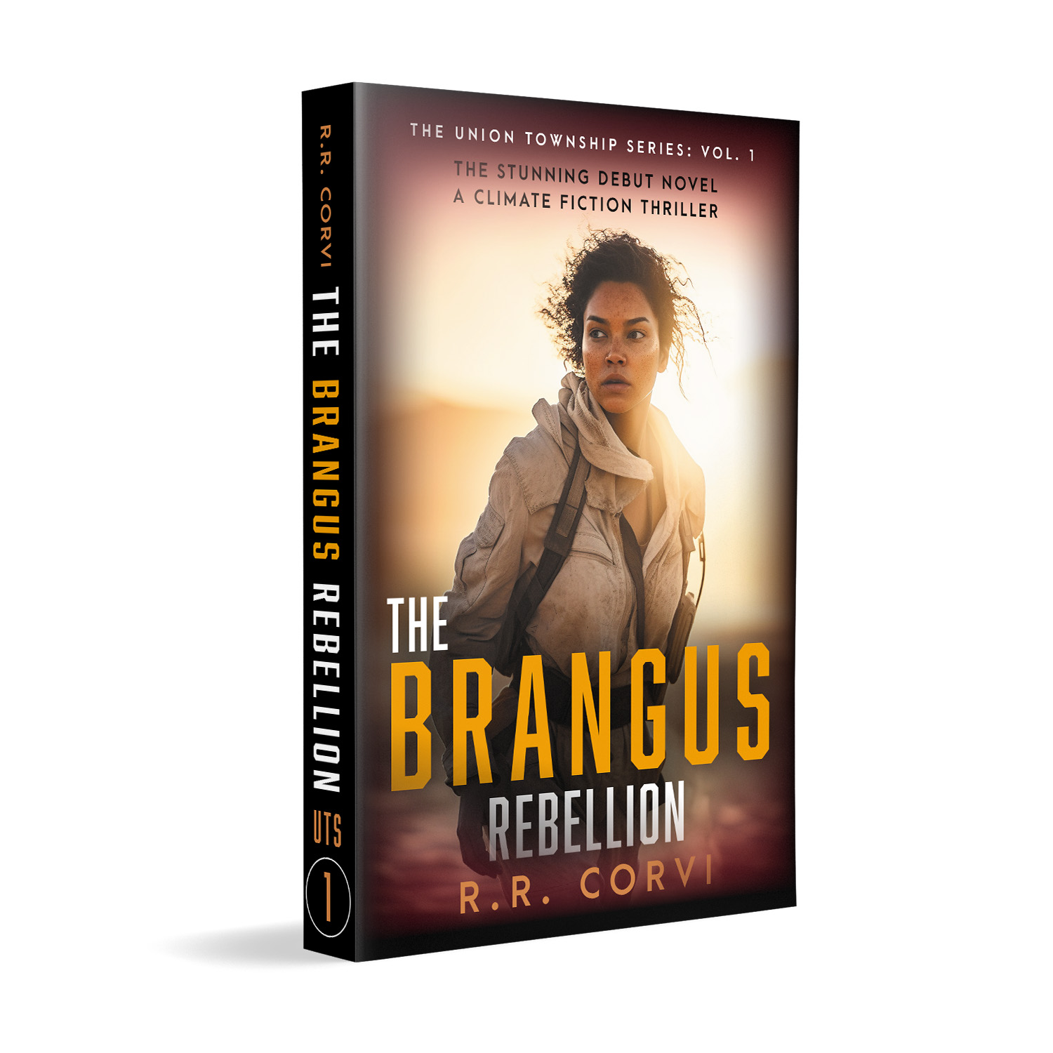 'The Brangus Rebellion'' is the first instalment in a dystopian scifi series. The author is R R Corvi. The cover design and interior formatting are by Mark Thomas of coverness.com. To find out more about my book design services, please visit www.coverness.com.