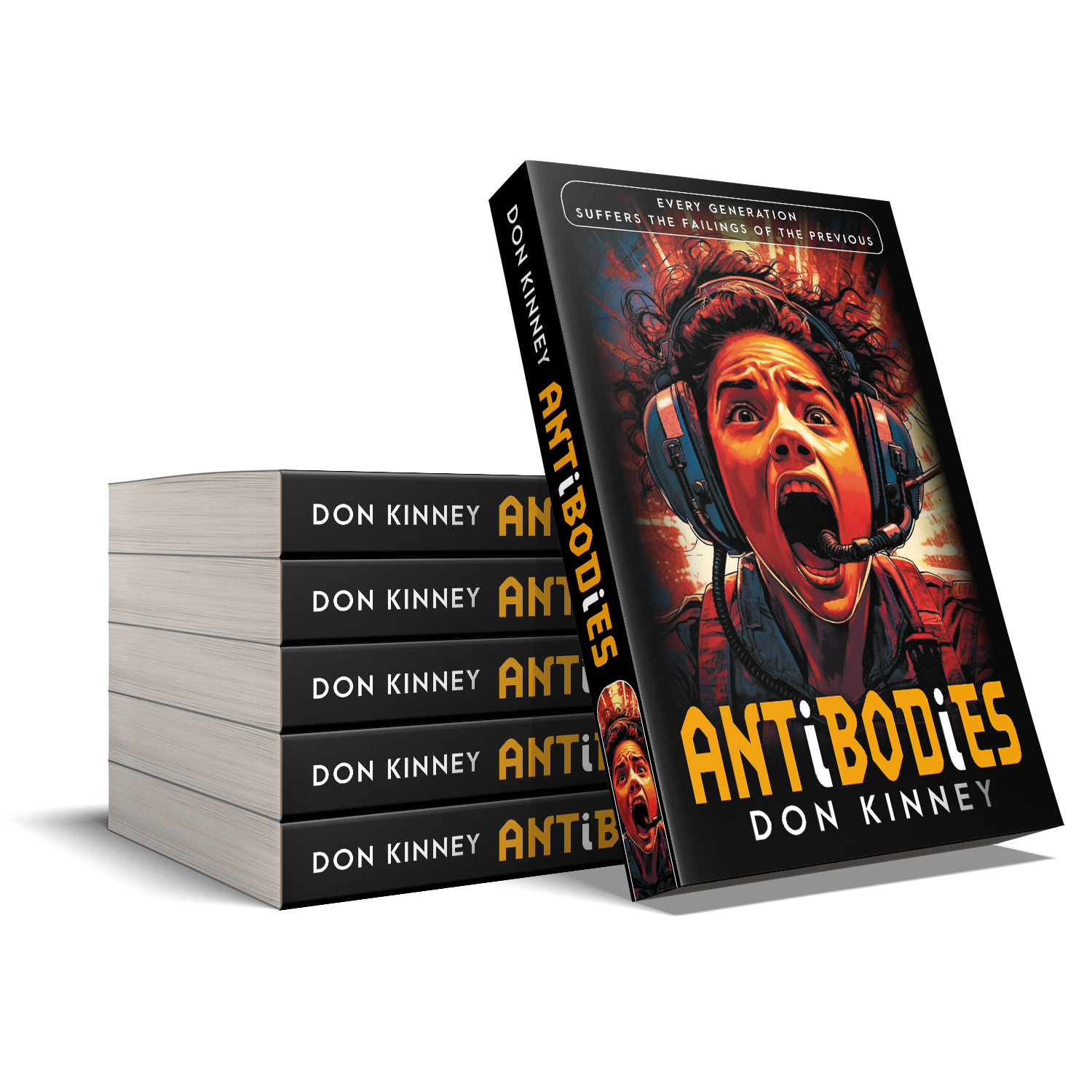 'AntiBodies' is a dark symbiotic science fiction novel. The author is Don Kinney. The book cover design is by Mark Thomas. To learn more about what Mark could do for your book, please visit coverness.com.
