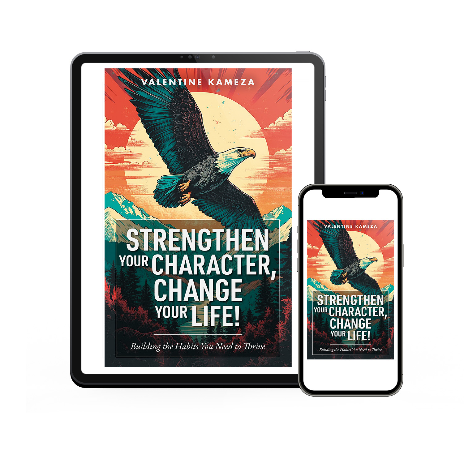 'Strengthen Your Character…" is an uplifting self-help book by Valentine Kameza. The book cover design is by Mark Thomas of Coverness. To learn more about what Mark could do for your book, please visit coverness.com.