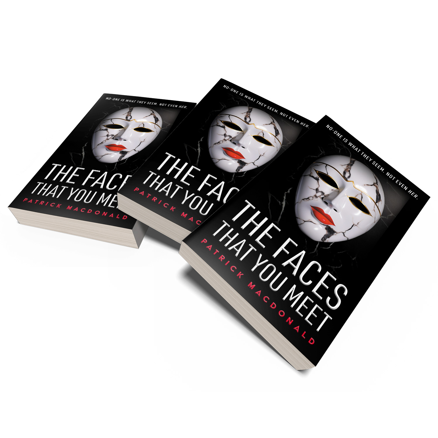 'The Faces That You Meet' is a dark, twisting thriller by Patrick Macdonald. The book cover design and interior formatting are by Mark Thomas. To learn more about what Mark could do for your book, please visit coverness.com.