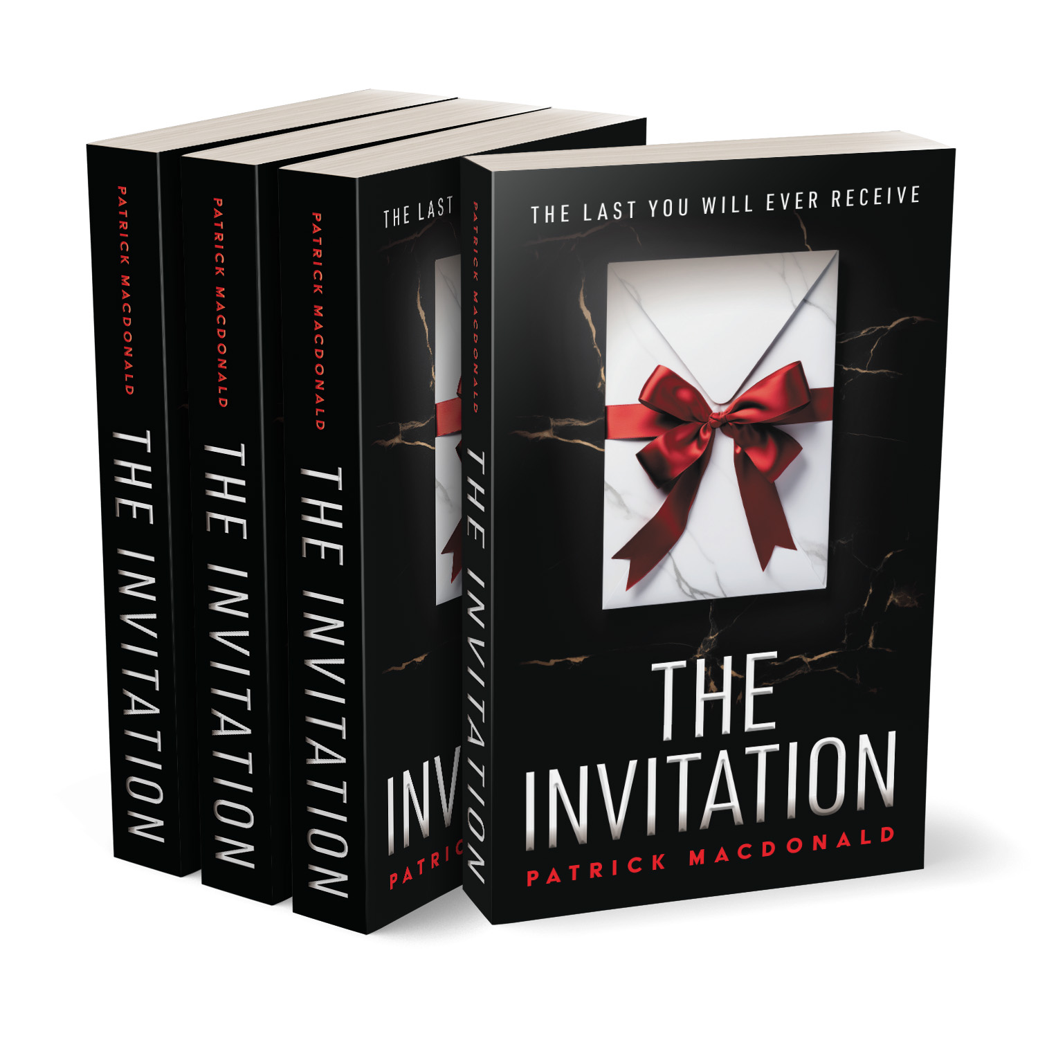 'The Invitation' is a dark, countdown-driven murder thriller by Patrick MacDonald. The book cover design and interior formatting are by Mark Thomas. To learn more about what Mark could do for your book, please visit coverness.com.