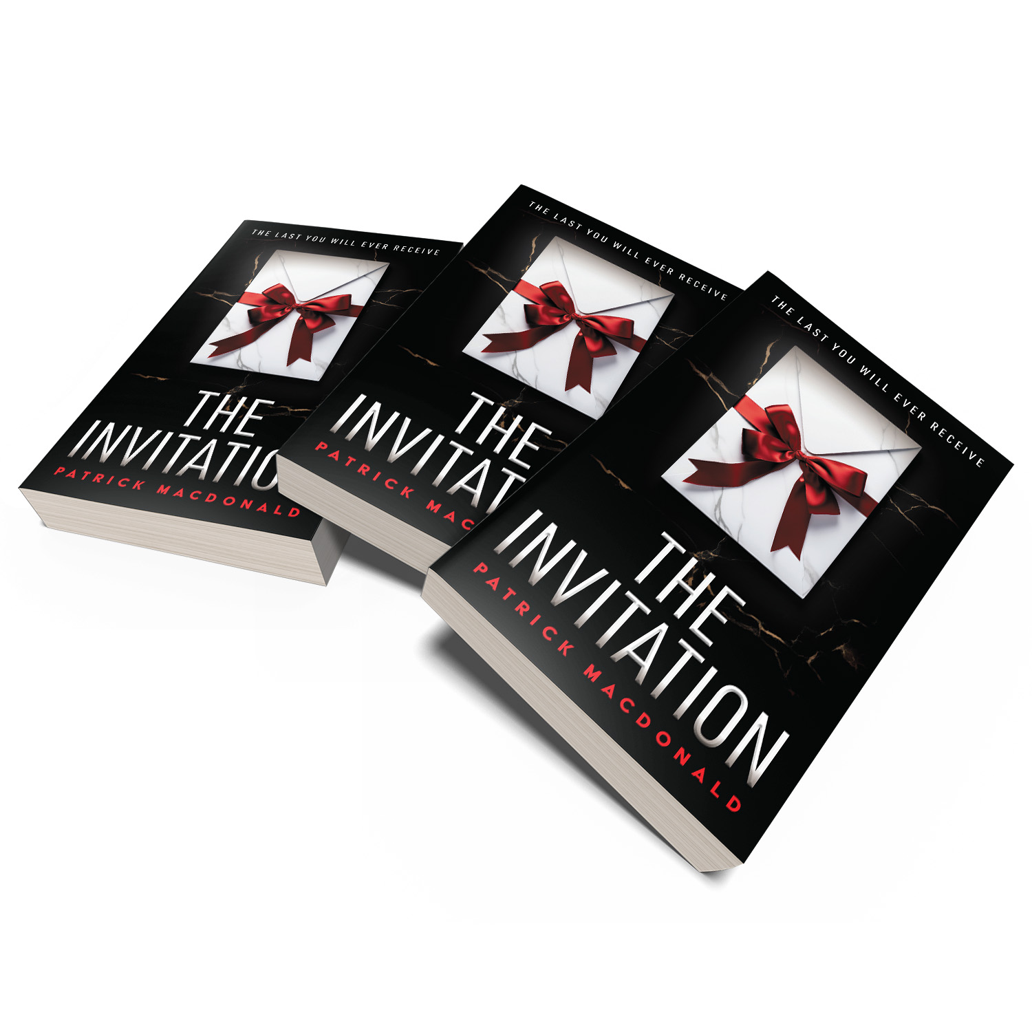 'The Invitation' is a dark, countdown-driven murder thriller by Patrick MacDonald. The book cover design and interior formatting are by Mark Thomas. To learn more about what Mark could do for your book, please visit coverness.com.