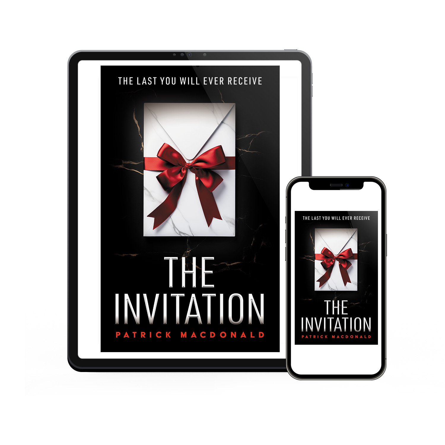 'The Invitation' is a dark, countdown-driven murder thriller by Patrick MacDonald. The book cover design and interior formatting are by Mark Thomas. To learn more about what Mark could do for your book, please visit coverness.com.