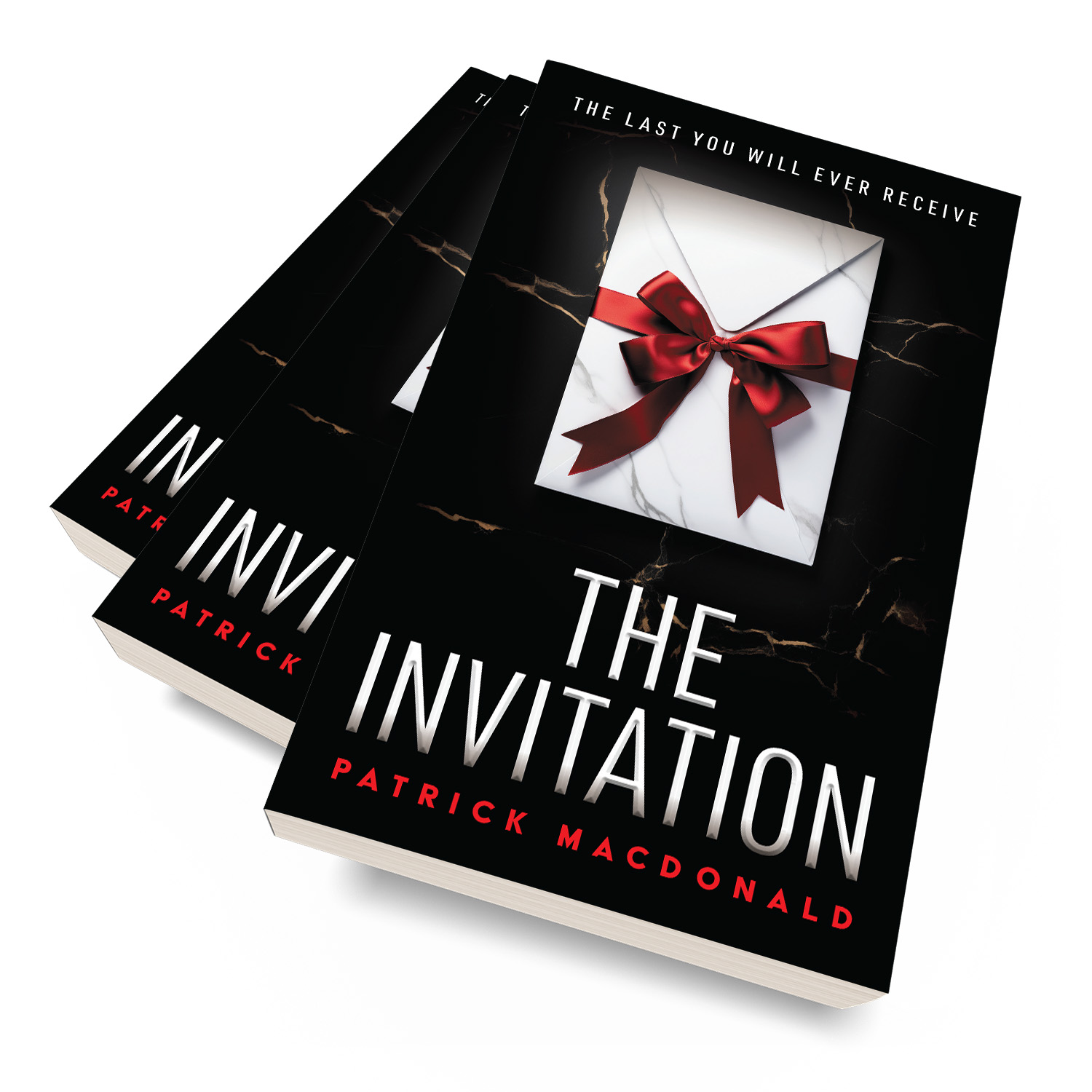 'The Invitation' is a dark, countdown-driven murder thriller by Patrick MacDonald. The book cover design and interior formatting are by Mark Thomas. To learn more about what Mark could do for your book, please visit coverness.com.