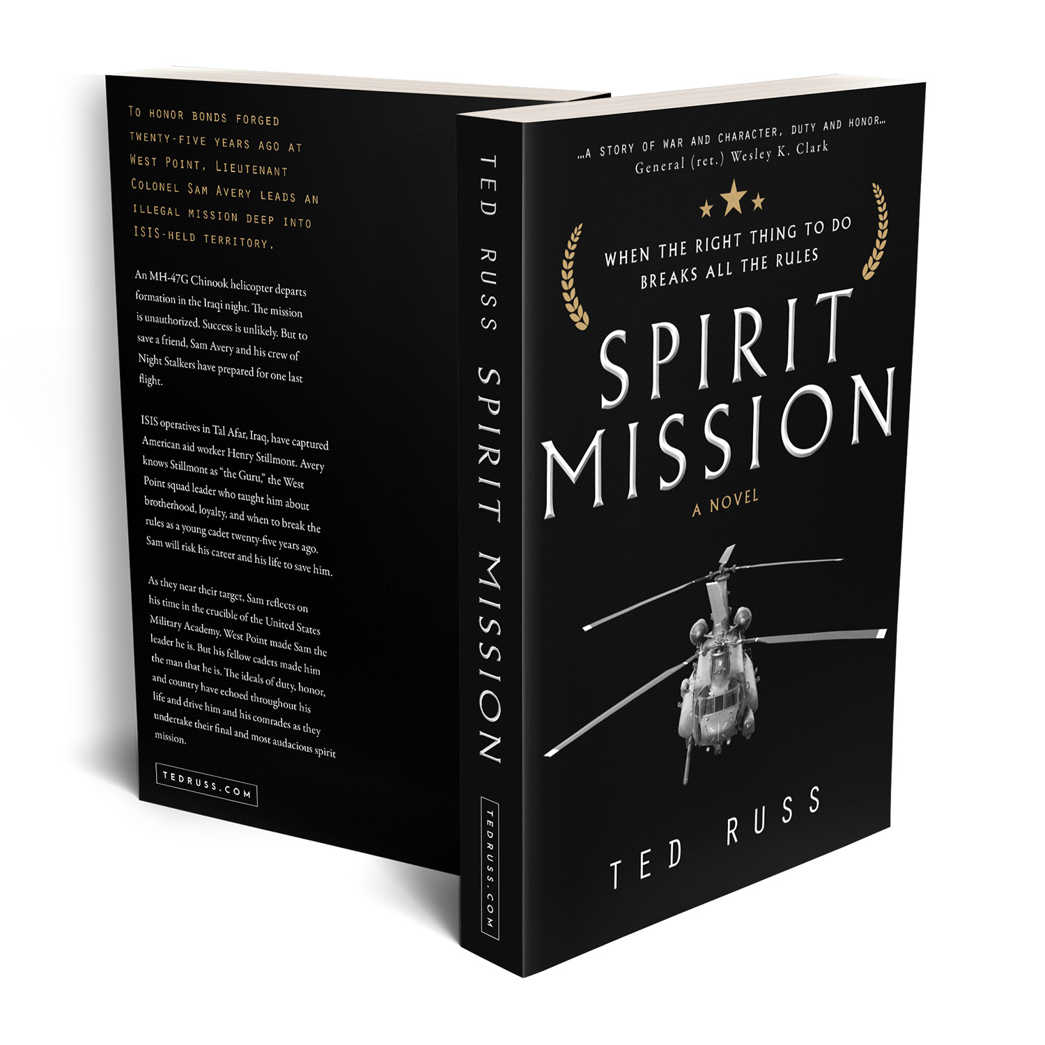 'Spirit Mission' is a thoughtful novel examining what it means to be a serving officer in the US Forces. The author is Ted Russ. The book cover and interior formatting are designed by Mark Thomas of coverness.com. To find out more about my book design services, please visit www.coverness.com