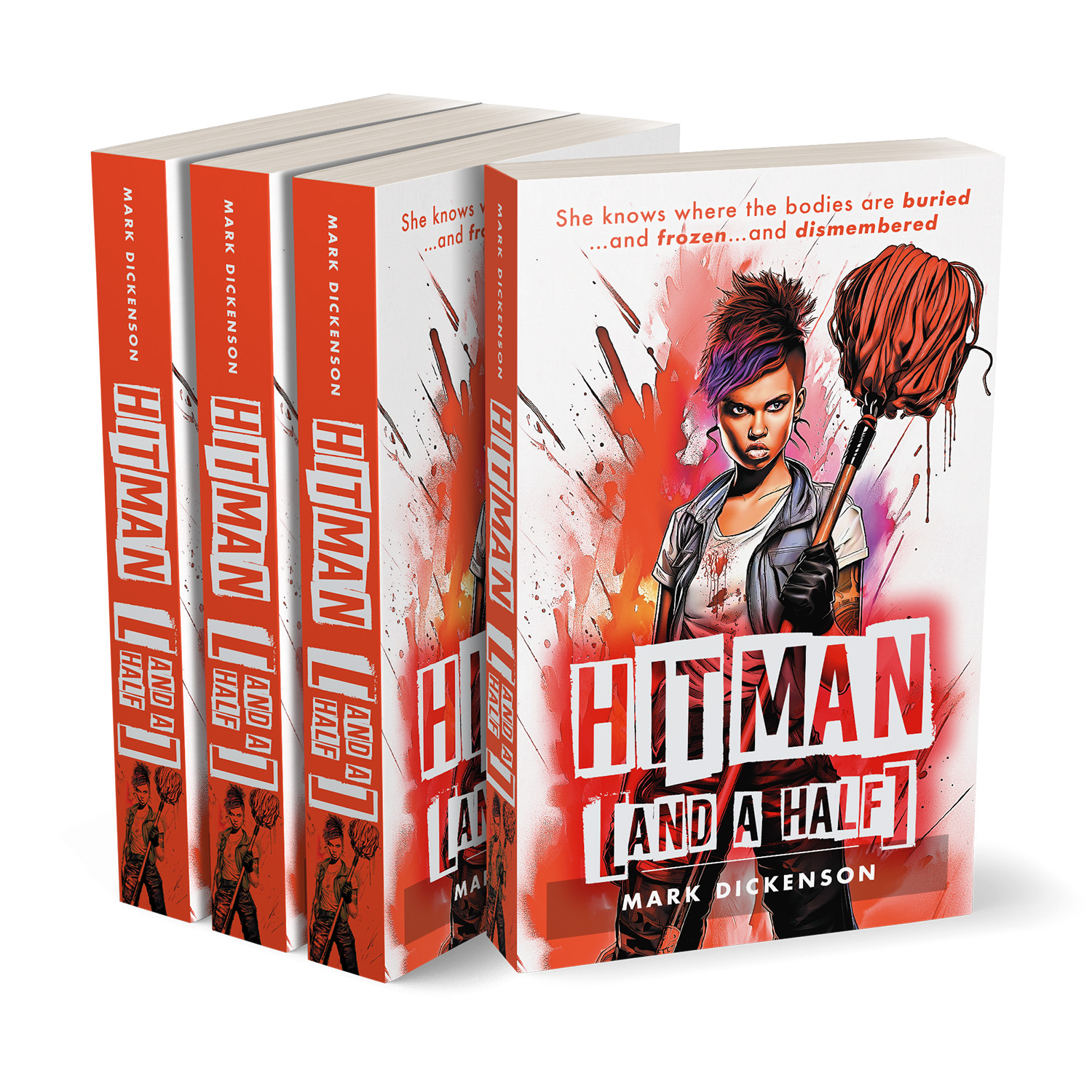'Hitman [And a Half]' is ripping YA adventure novel by Mark Dickenson. The book cover and interior formatting were designed by Mark Thomas of coverness.com. To find out more about my book design services, please visit www.coverness.com