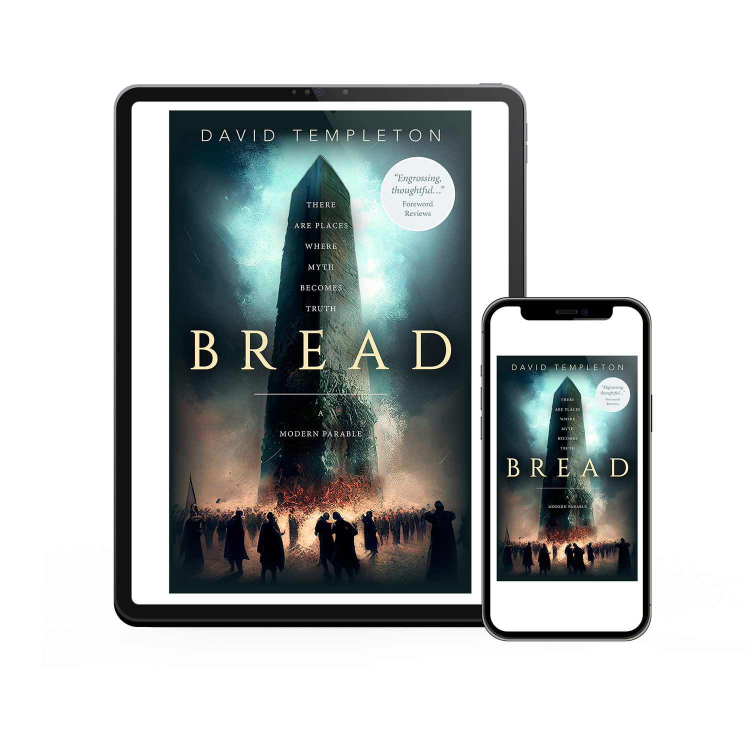 'BREAD' is a metaphysical novella that looks at the human experience. The author is David Templeton. The cover design and interior formatting are by Mark Thomas of coverness.com. To find out more about my book design services, please visit www.coverness.com.