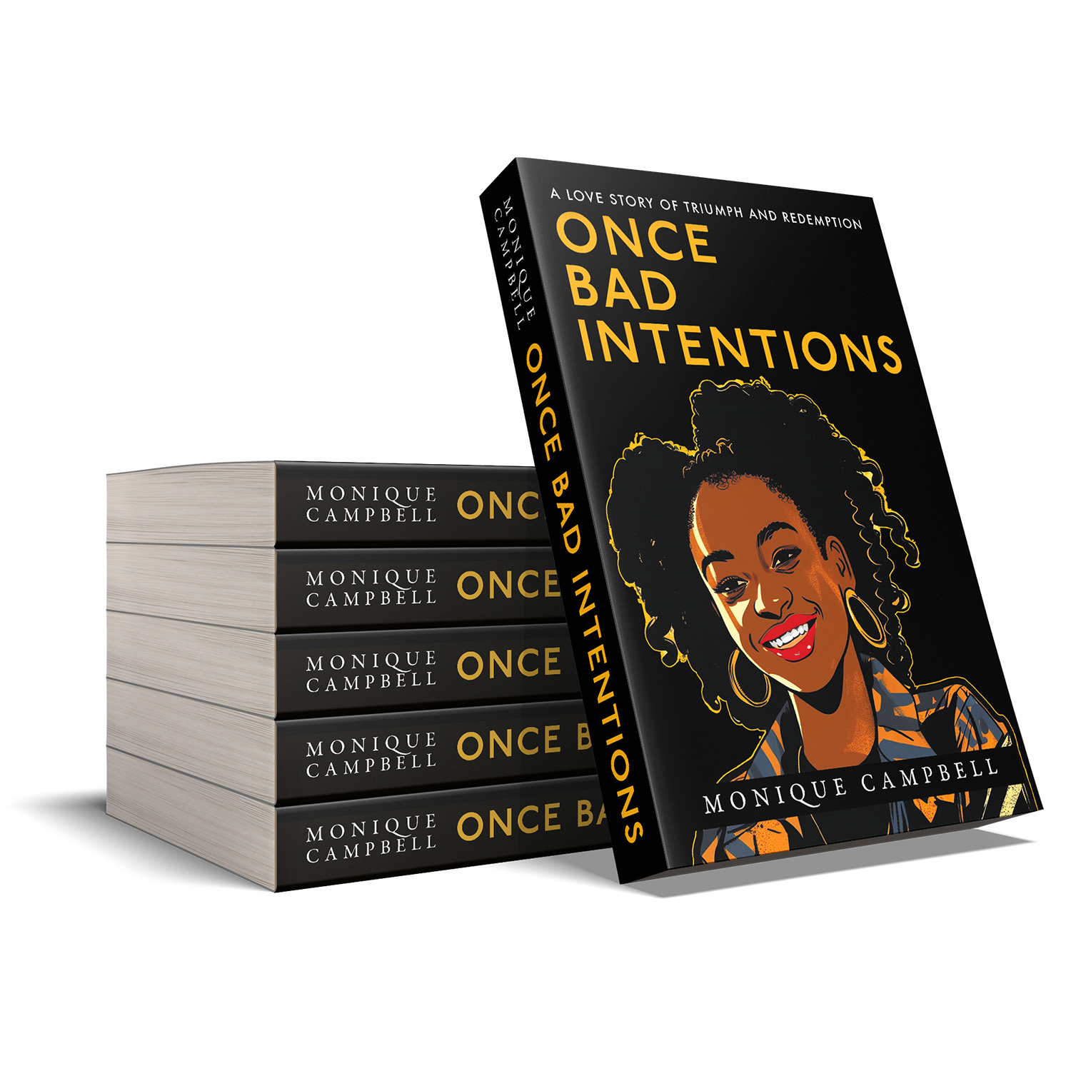 'Once Bad Intentions' is an immersive urban coming-of-age novel set in early 90s London. The author is Monique Campbell. The book cover and interior formatting were designed by Mark Thomas of coverness.com. To find out more about my book design services, please visit www.coverness.com