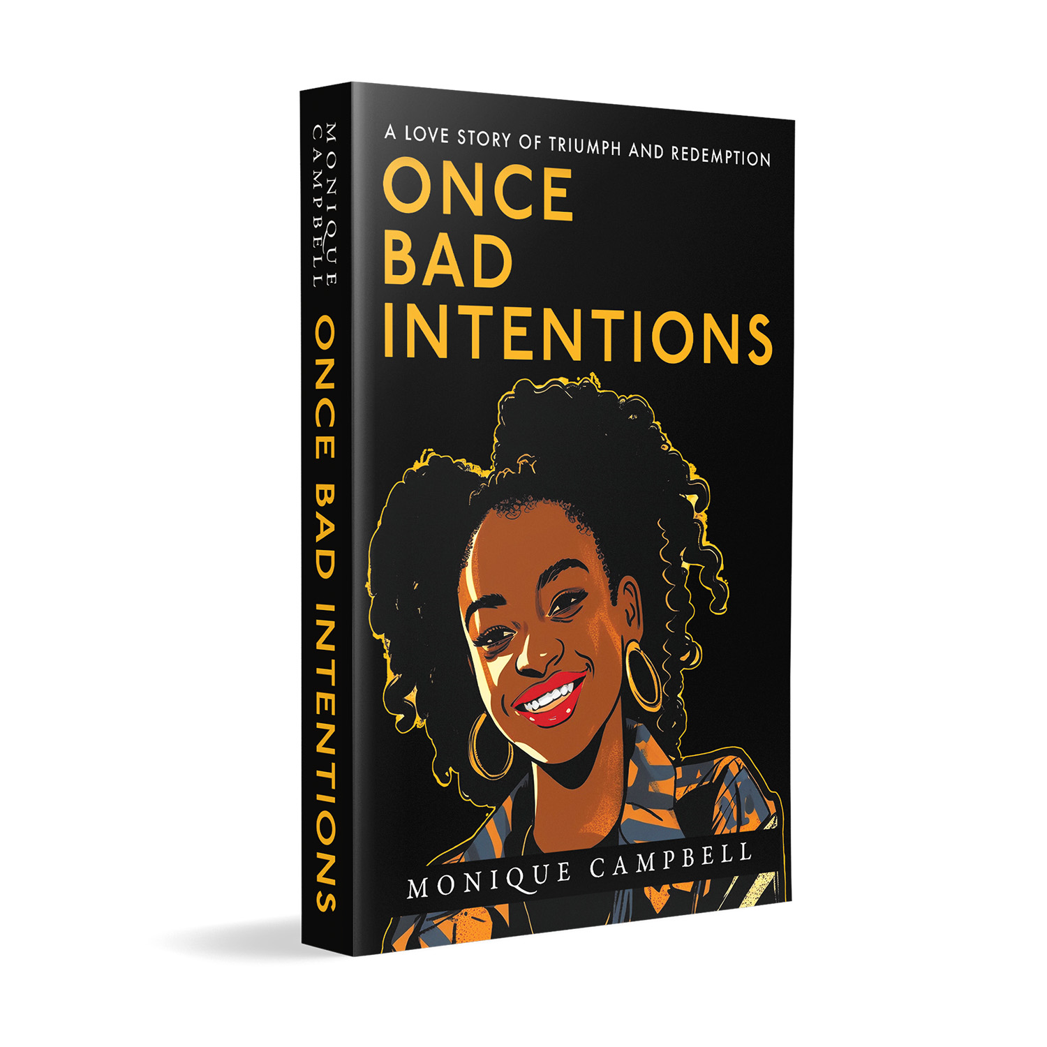 'Once Bad Intentions' is an immersive urban coming-of-age novel set in early 90s London. The author is Monique Campbell. The book cover and interior formatting were designed by Mark Thomas of coverness.com. To find out more about my book design services, please visit www.coverness.com