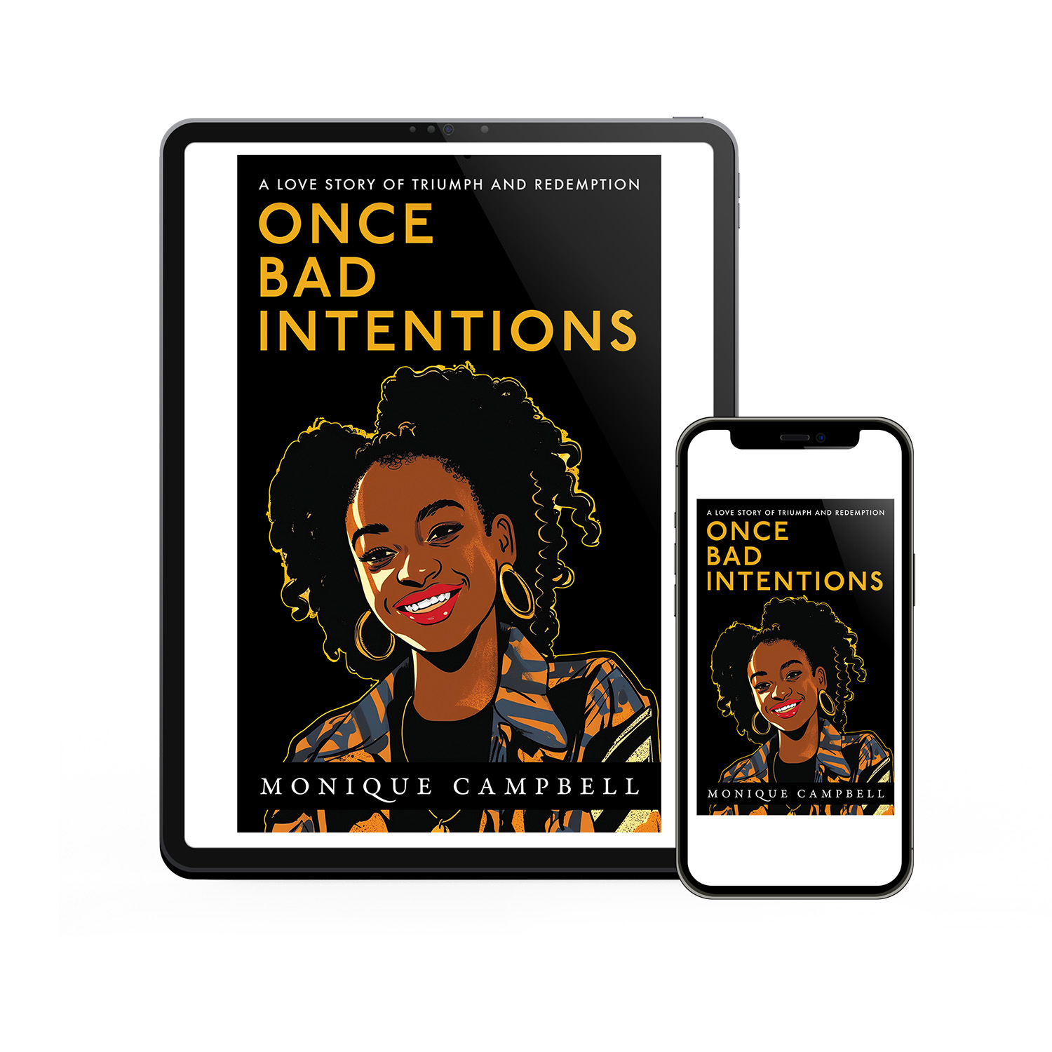 'Once Bad Intentions' is an immersive urban coming-of-age novel set in early 90s London. The author is Monique Campbell. The book cover and interior formatting were designed by Mark Thomas of coverness.com. To find out more about my book design services, please visit www.coverness.com