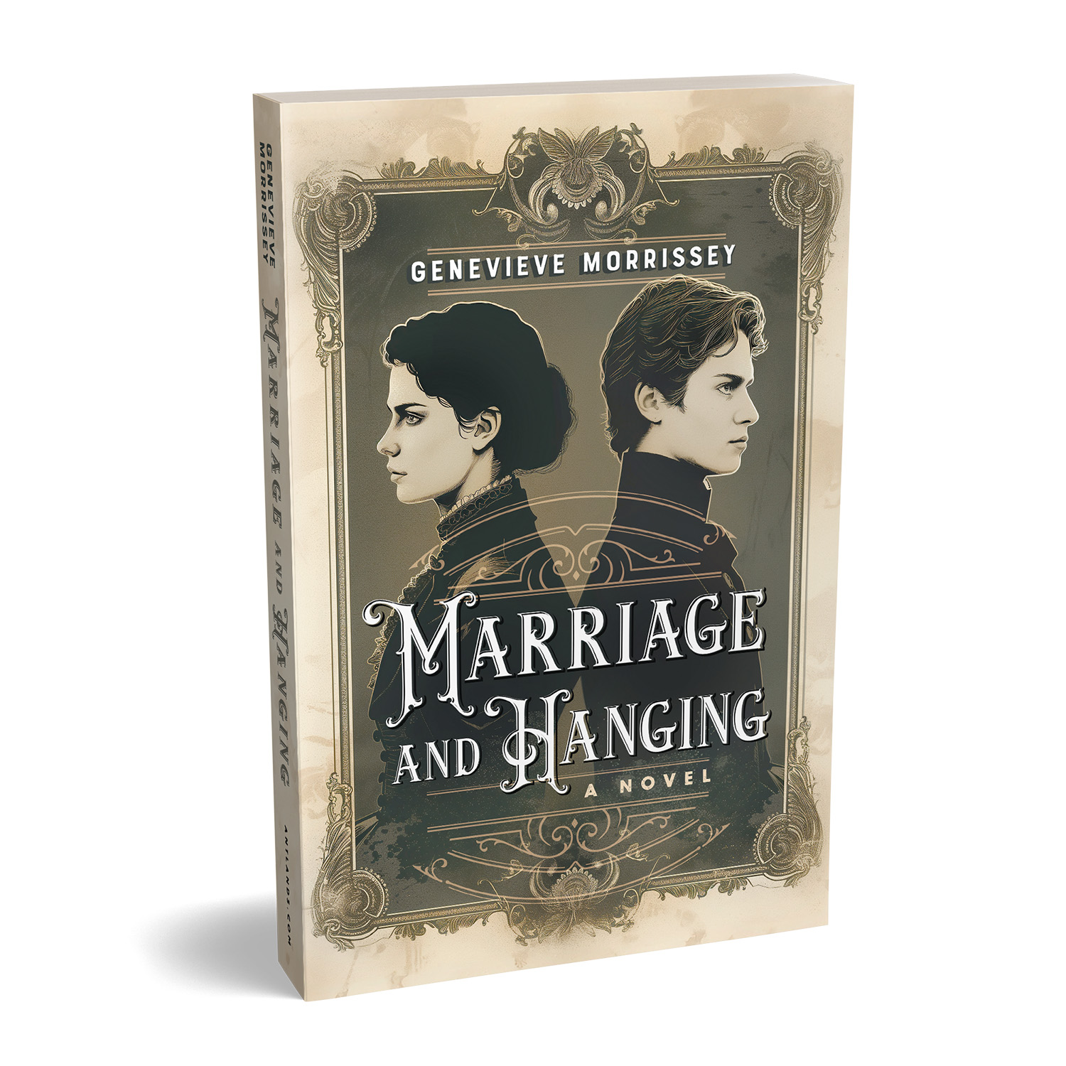 'Marriage and Hanging' is an intriguing murder mystery novel set in early 19th century America. The author is Genevieve Morrissey. The cover design and interior formatting are by Mark Thomas of coverness.com. To find out more about my book design services, please visit www.coverness.com.
