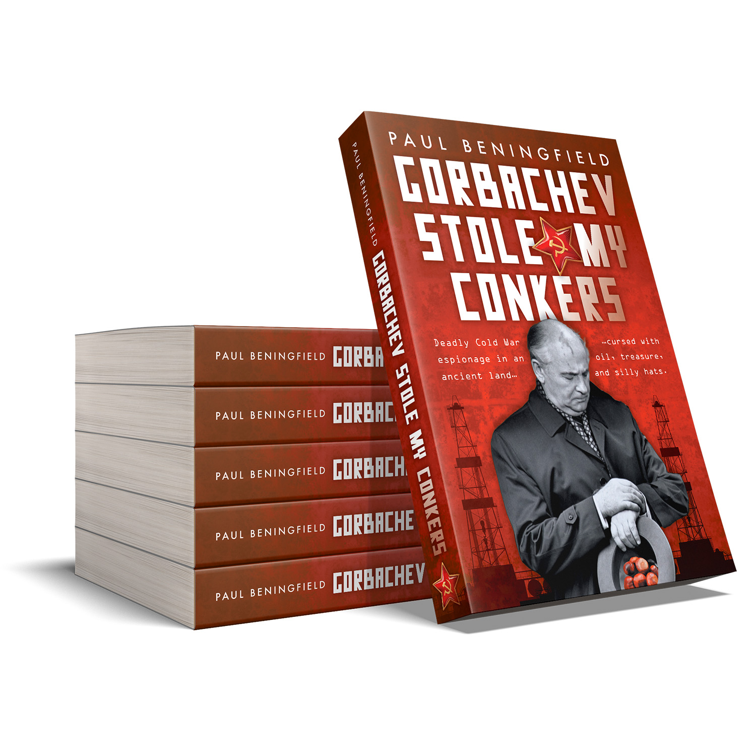 'Gorbachev Stole My Conkers' is sweeping scabrous satire on Cold War shenanigans. The author is Paul Beningfield. The cover design and interior formatting are by Mark Thomas of coverness.com. To find out more about my book design services, please visit www.coverness.com.