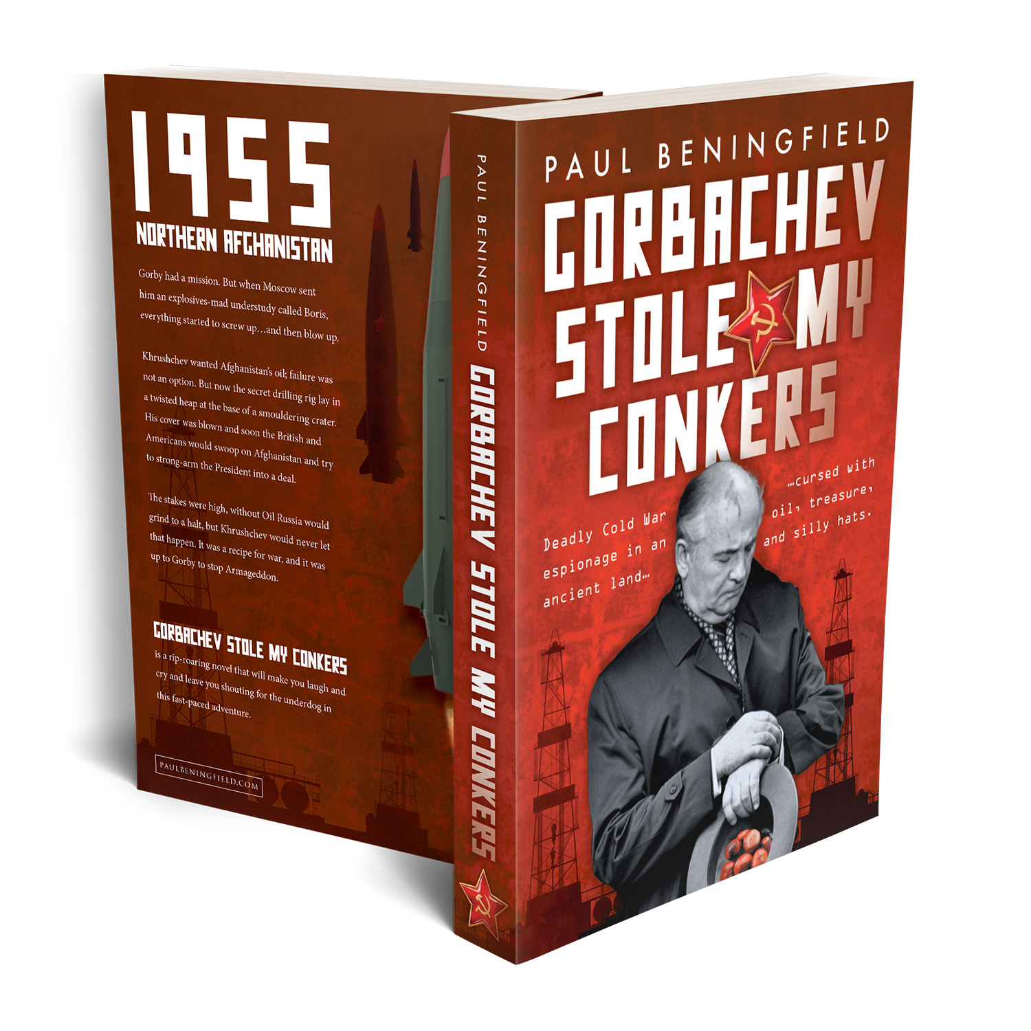 'Gorbachev Stole My Conkers' is sweeping scabrous satire on Cold War shenanigans. The author is Paul Beningfield. The cover design and interior formatting are by Mark Thomas of coverness.com. To find out more about my book design services, please visit www.coverness.com.