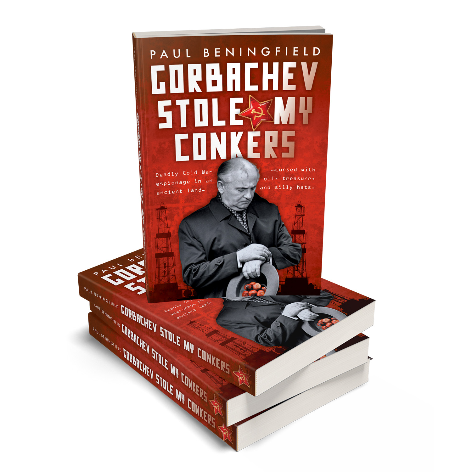 'Gorbachev Stole My Conkers' is sweeping scabrous satire on Cold War shenanigans. The author is Paul Beningfield. The cover design and interior formatting are by Mark Thomas of coverness.com. To find out more about my book design services, please visit www.coverness.com.