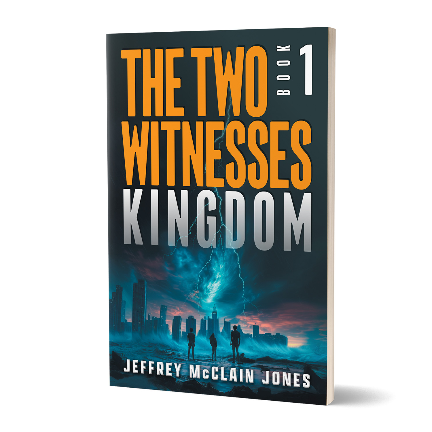 'The Two Witnesses' is a genre-blending apocalyptic series with spiritual foundations. The author is Jeffrey McClain Jones. The cover design is by Mark Thomas of coverness.com. To find out more about my book design services, please visit www.coverness.com.