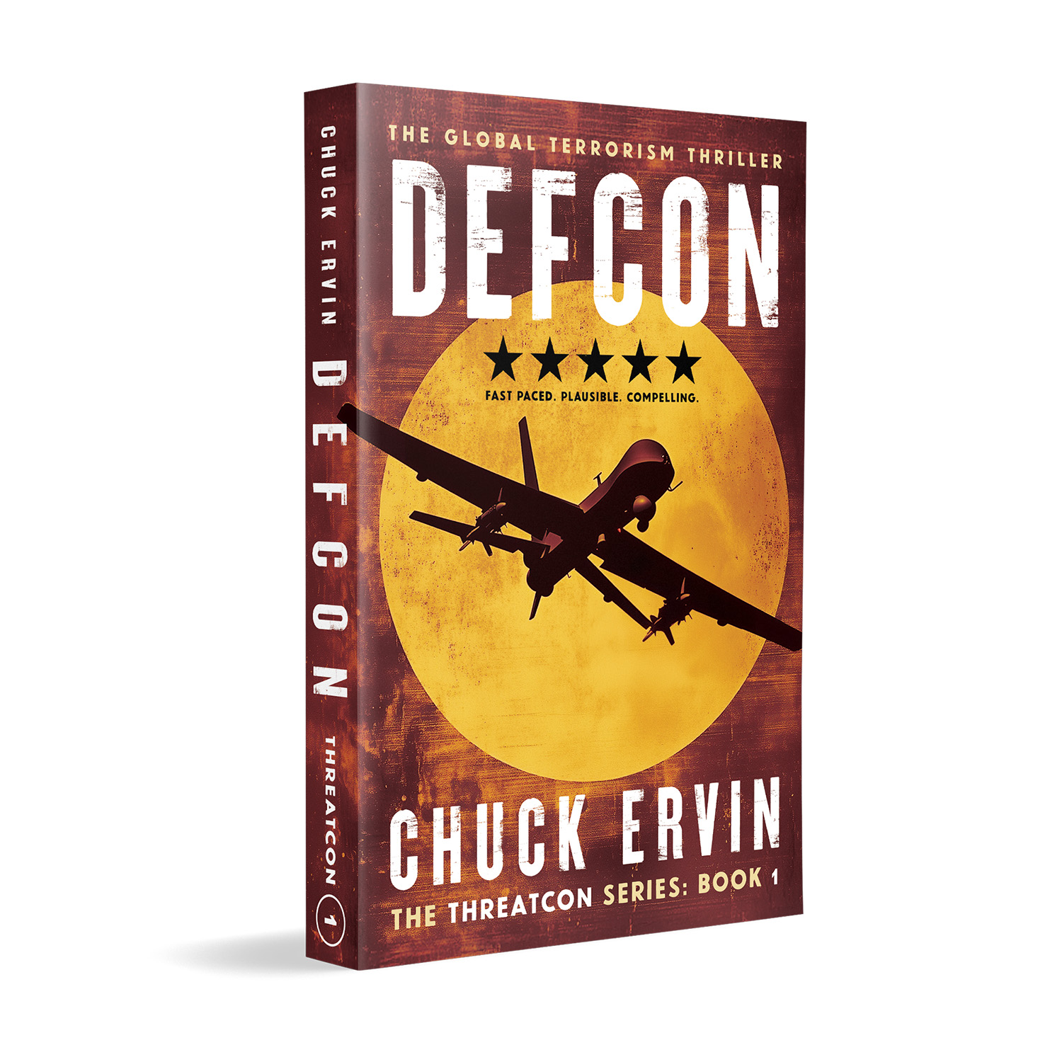'Threatcon' is a cross-genre military thriller series. The author is Chuck Ervin. The book cover designs are by Mark Thomas of coverness.com. To find out more about my book design services, please visit www.coverness.com