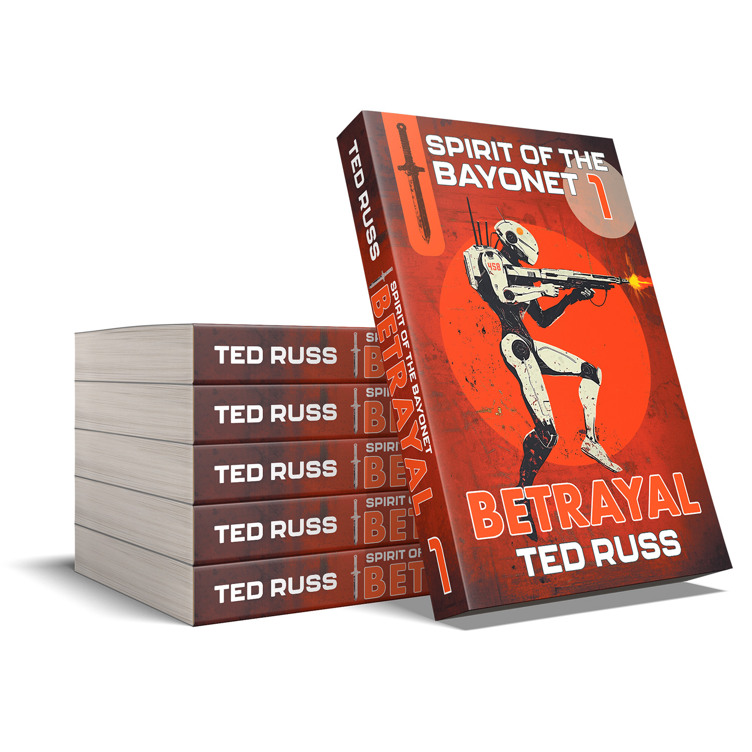 The 'Spirit of the Bayonet' is a spectacular scifi series by author Ted Russ. The cover design and interior manuscript formatting are by Mark Thomas. Learn what Mark could do for your book by visiting coverness.com.