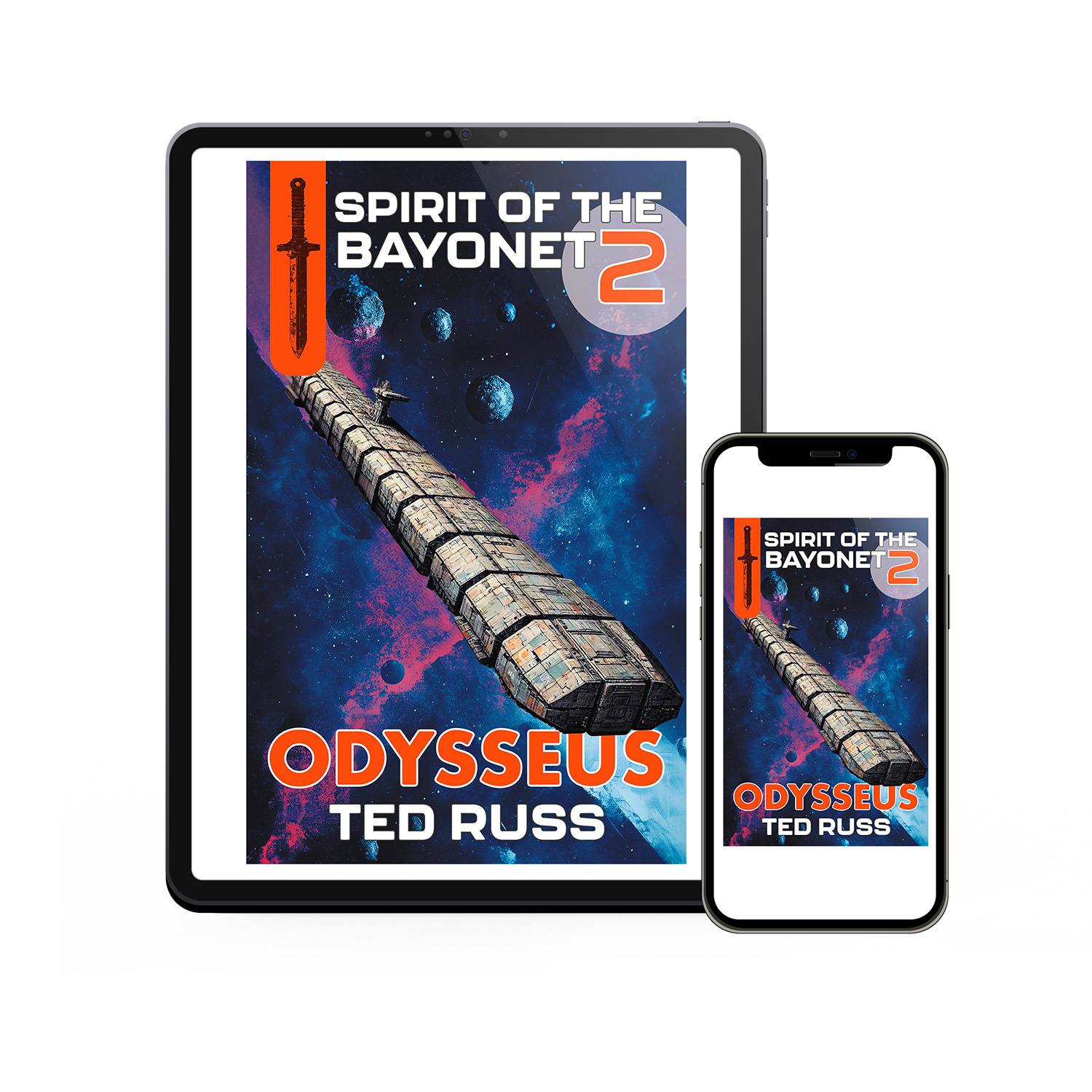 The 'Spirit of the Bayonet' is a spectacular scifi series by author Ted Russ. The cover design and interior manuscript formatting are by Mark Thomas. Learn what Mark could do for your book by visiting coverness.com.
