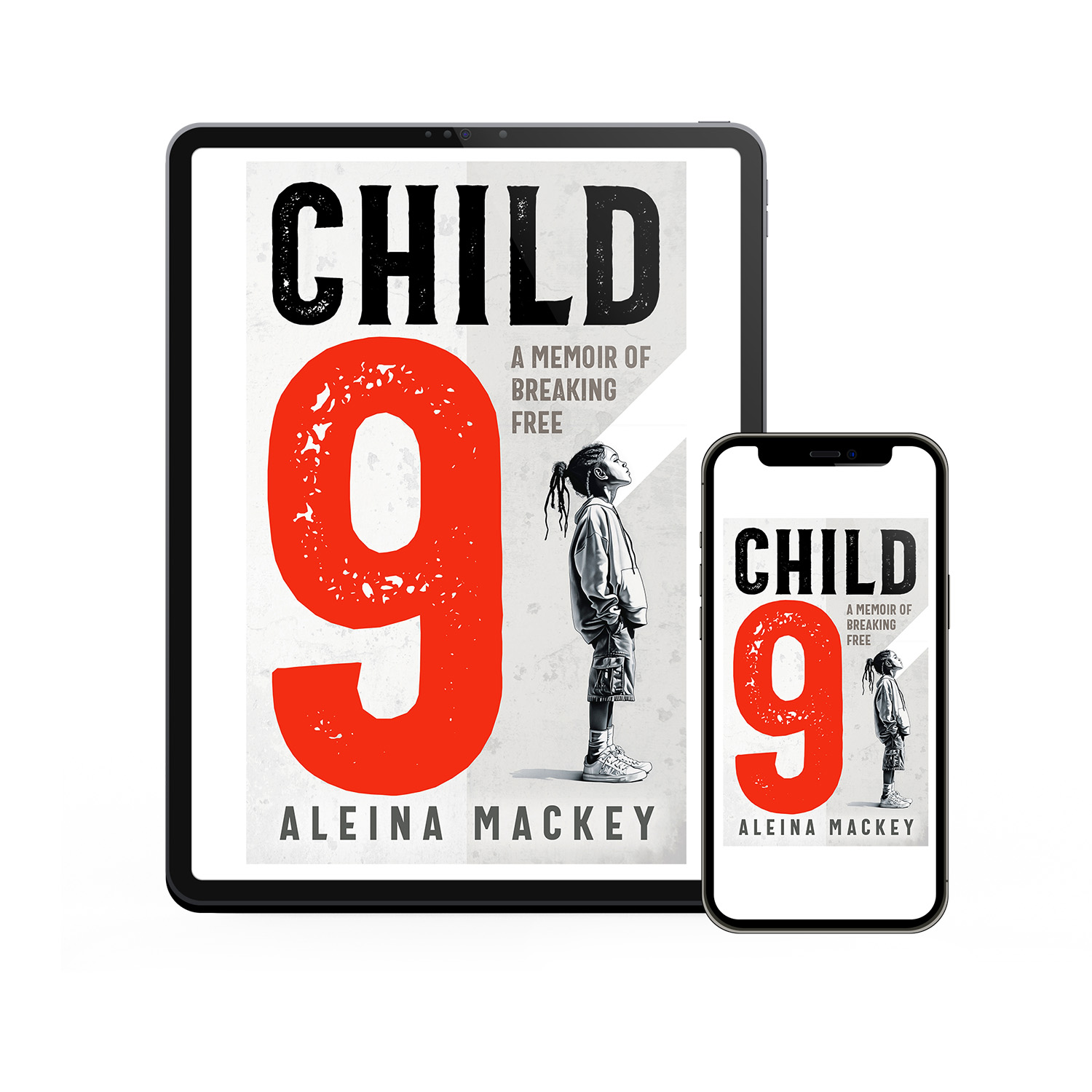 'Child 9' is a deeply affecting coming-of-age memoir by author Aleina Mackey. The cover design and interior manuscript formatting are by Mark Thomas. Learn what Mark could do for your book by visiting coverness.com.