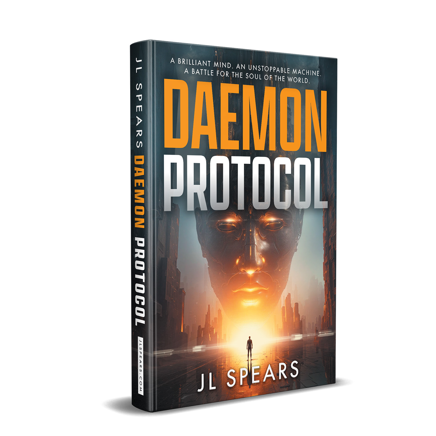 'Daemon Protocol' is an epic runaway AI scifi thriller. The author is JL Spears. The cover design & interior formatting are by Mark Thomas of coverness.com. To find out more about my book design services, please visit www.coverness.com
