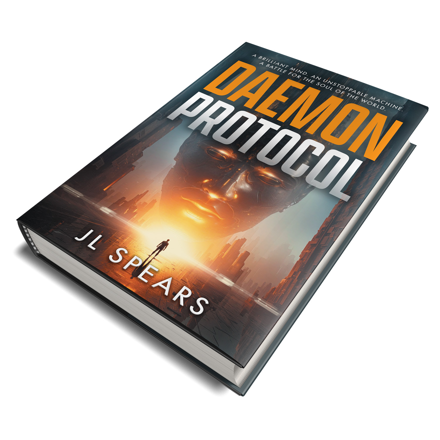 'Daemon Protocol' is an epic runaway AI scifi thriller. The author is JL Spears. The cover design & interior formatting are by Mark Thomas of coverness.com. To find out more about my book design services, please visit www.coverness.com