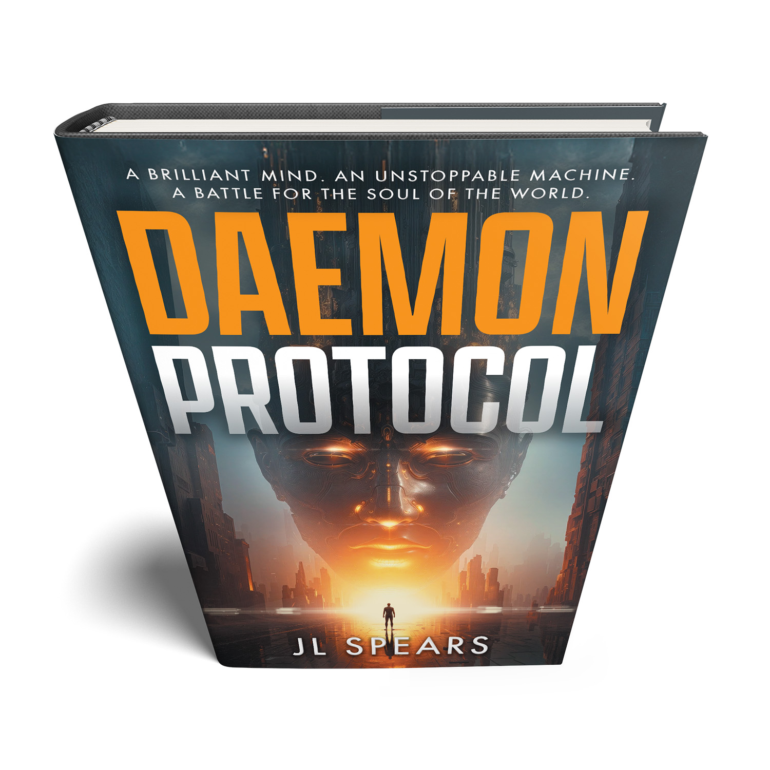 'Daemon Protocol' is an epic runaway AI scifi thriller. The author is JL Spears. The cover design & interior formatting are by Mark Thomas of coverness.com. To find out more about my book design services, please visit www.coverness.com