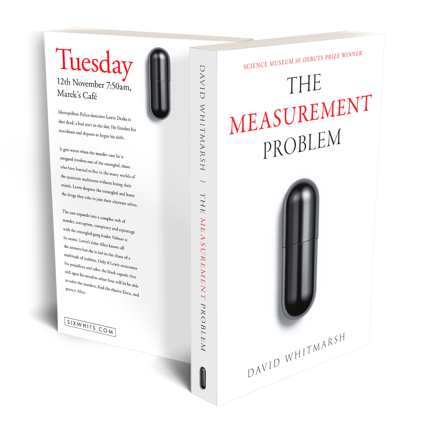 'The Measurement Problem' is densely-plotted scifi noir novel. The author is David Whitmarsh. The cover design & interior formatting are by Mark Thomas of coverness.com. To find out more about my book design services, please visit www.coverness.com