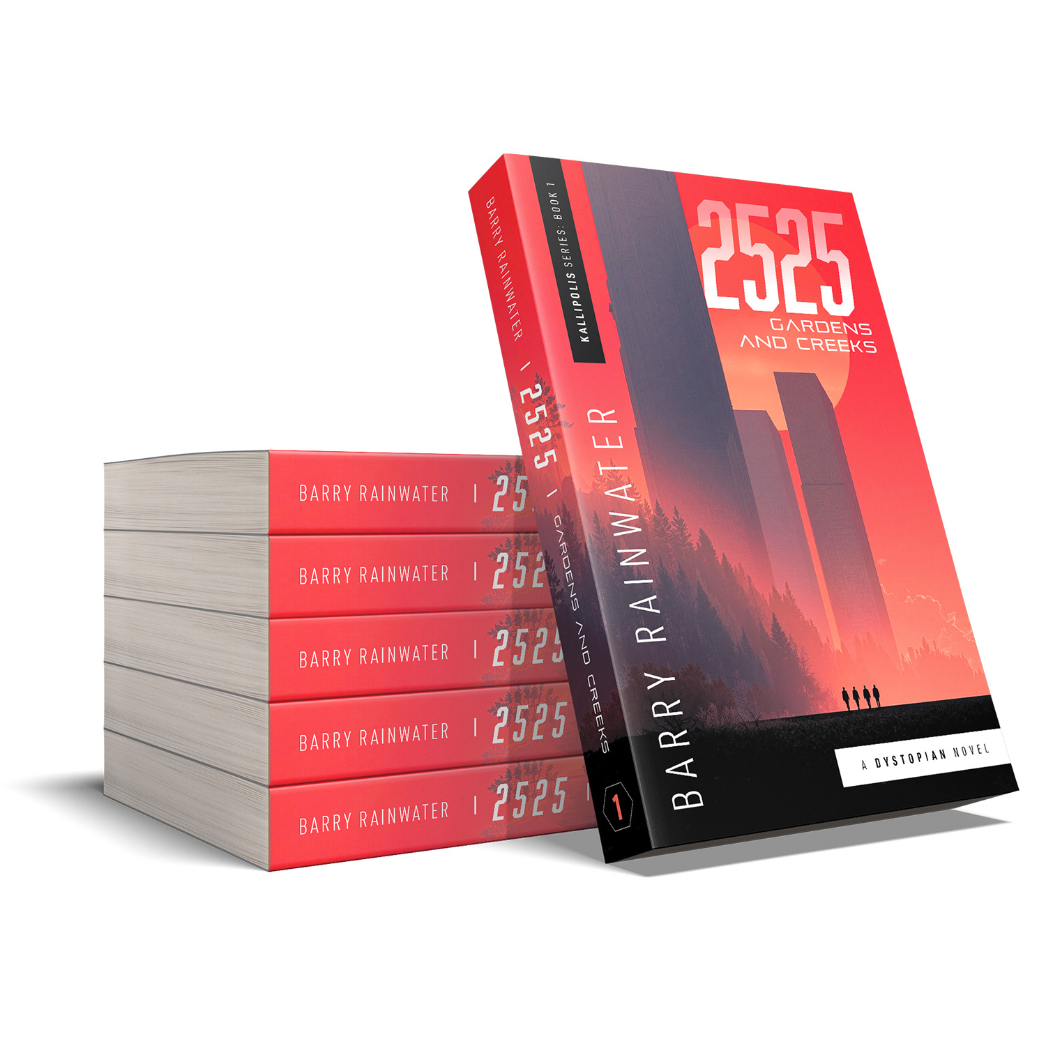 '2525' is the first novel in an epic dystopian scifi series. The author is Barry Rainwater. The cover design & interior formatting are by Mark Thomas of coverness.com. To find out more about my book design services, please visit www.coverness.com