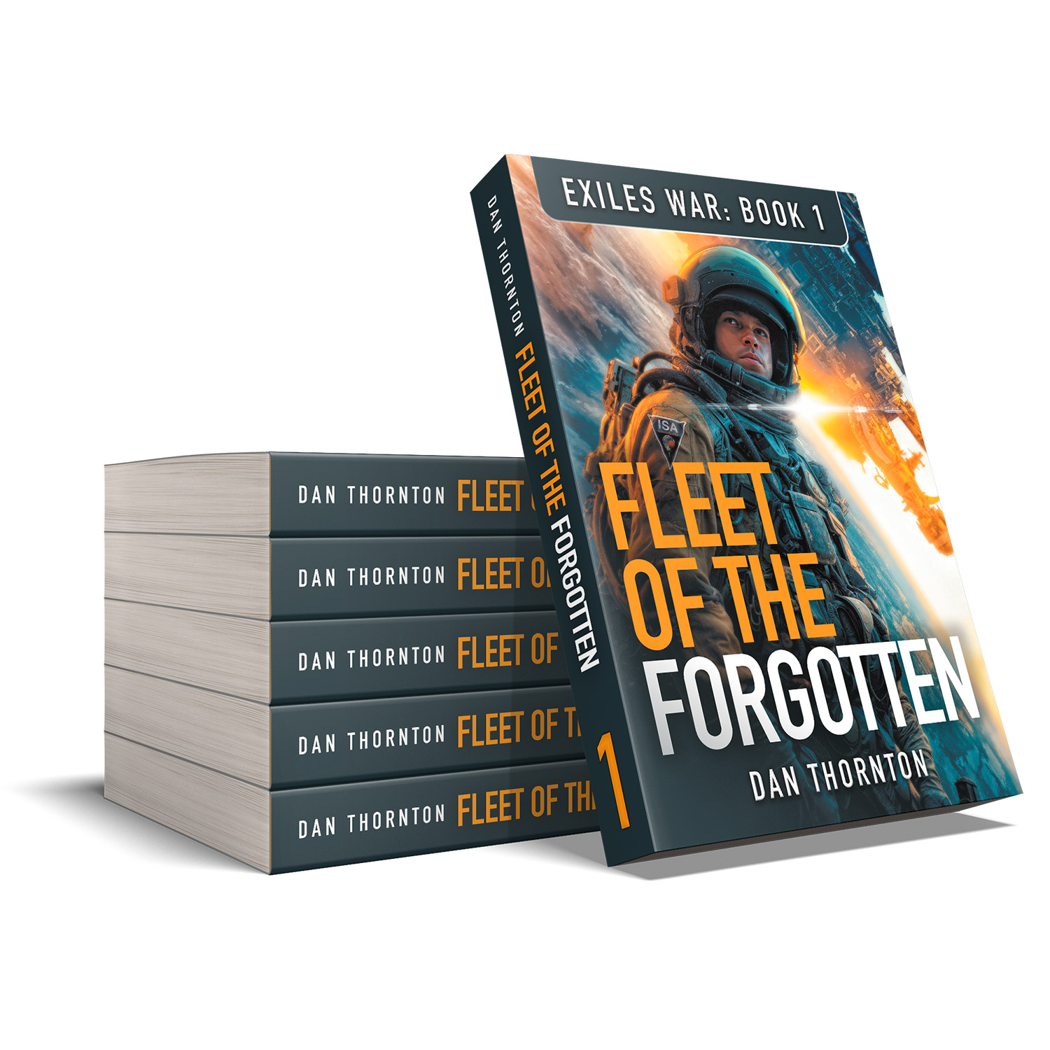 'Exiles War' is an epic dystopian military scifi series. The author is Dan Thornton. The cover design & interior formatting are by Mark Thomas of coverness.com. To find out more about my book design services, please visit www.coverness.com