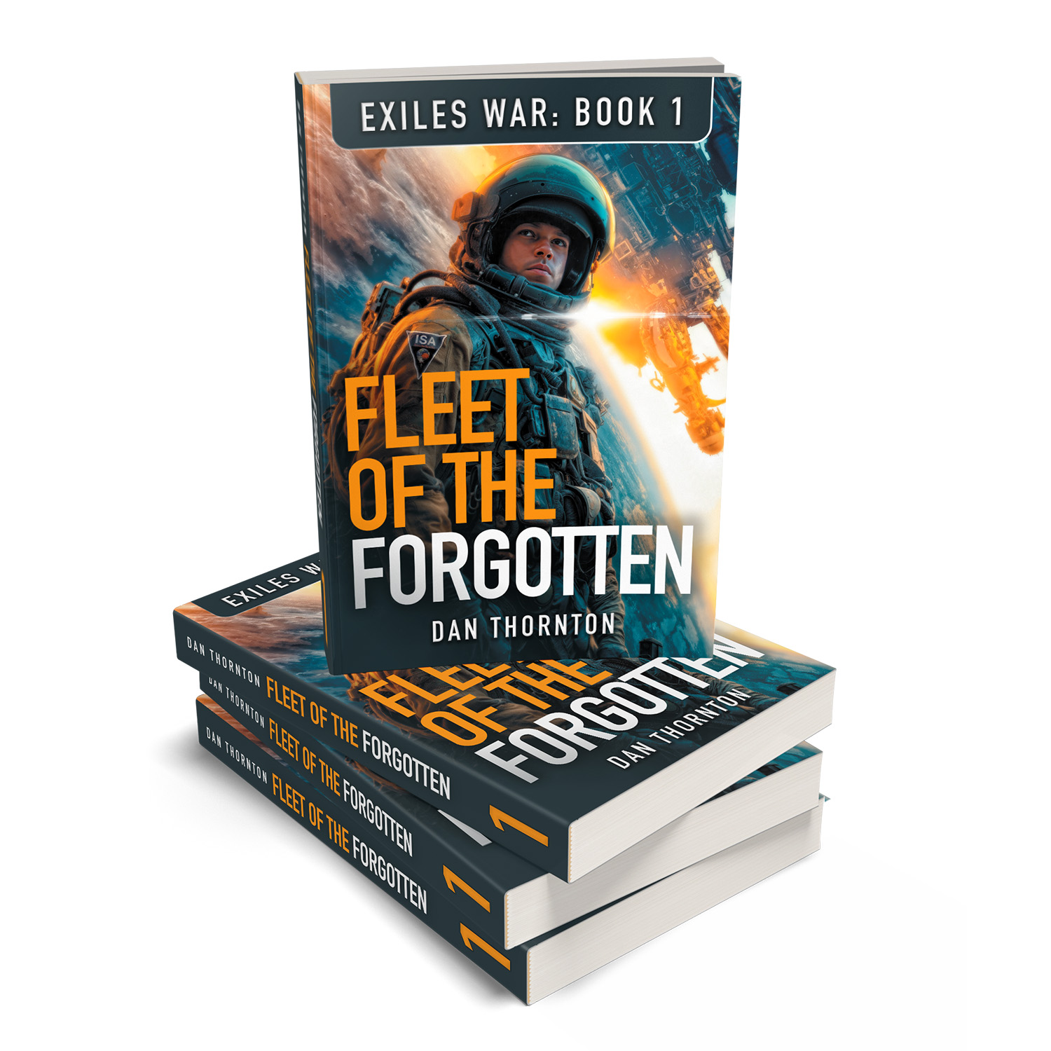 'Exiles War' is an epic dystopian military scifi series. The author is Dan Thornton. The cover design & interior formatting are by Mark Thomas of coverness.com. To find out more about my book design services, please visit www.coverness.com