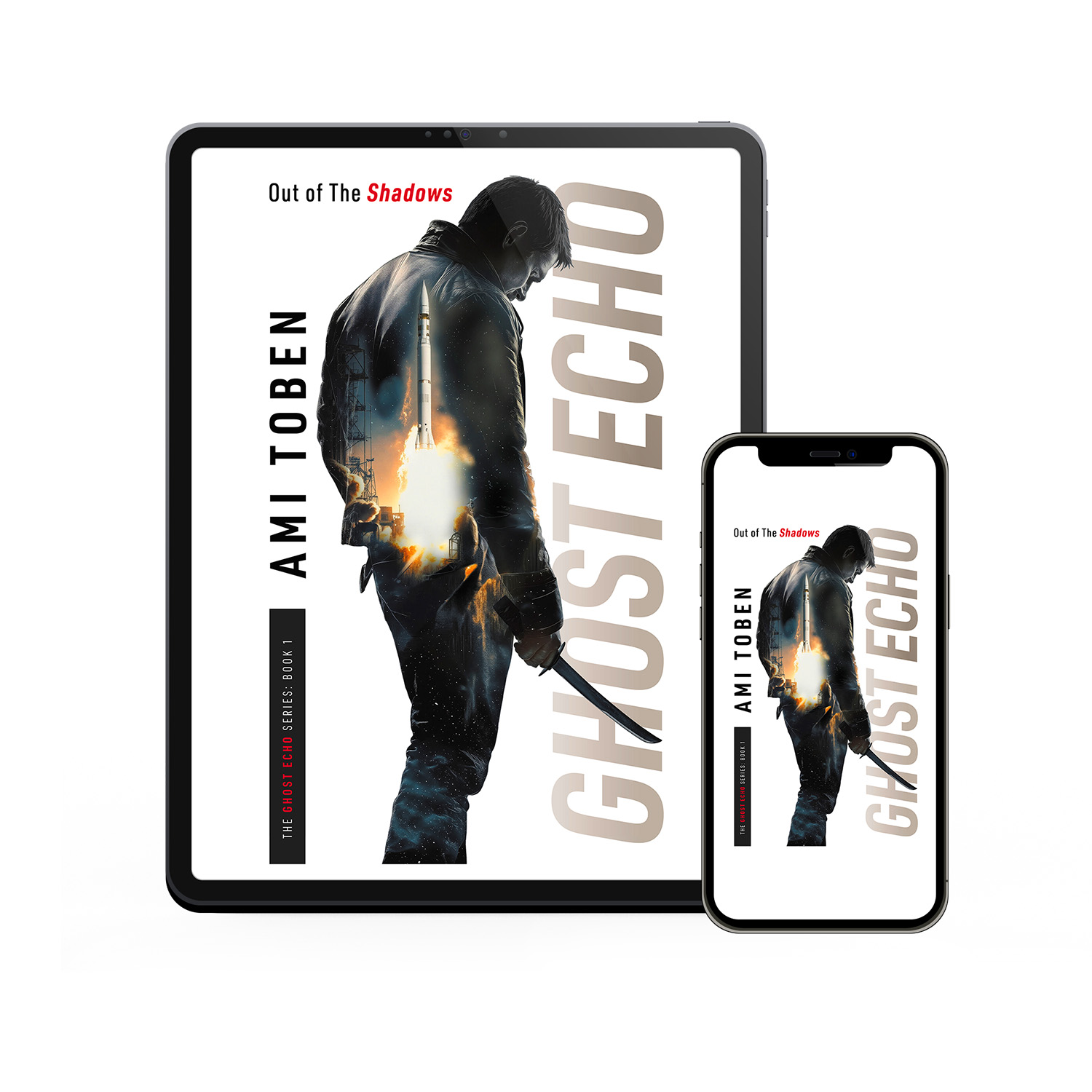'Ghost Echo' is a unique, cross-genre thriller series. The author is Ami Toben. The cover design & interior formatting are by Mark Thomas of coverness.com. To find out more about my book design services, please visit www.coverness.com.
