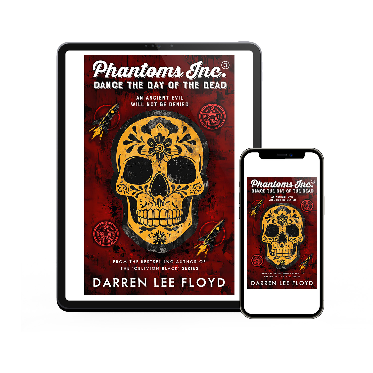 The 'Phantoms Inc.' series is a fun scifi / supernatural hybrid. The author is Darren Lee Floyd. The cover and interior design of the books are by Mark Thomas. To learn more about what Mark could do for your book, please visit coverness.com.