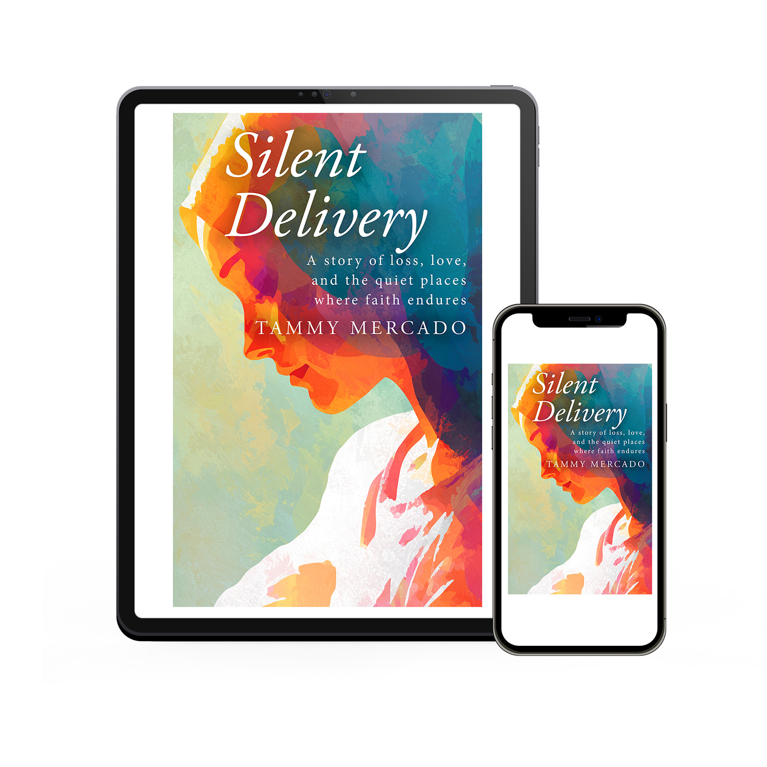 'Silent Delivery' is an affecting faith-based memoir, reflecting loss and recovery. The author is Tammy Mercado. The cover design & interior formatting are by Mark Thomas of coverness.com. To find out more about my book design services, please visit www.coverness.com