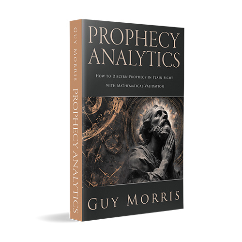 'Prophecy Analytics' is an in-depth examination of future events foretold in religious texts. The author is Guy Morris. The cover and interior design of the books are by Mark Thomas. To learn more about what Mark could do for your book, please visit coverness.com.