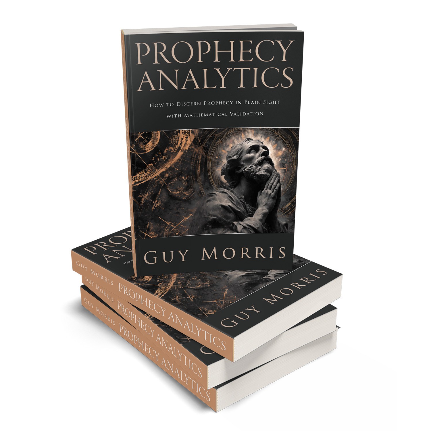 'Prophecy Analytics' is an in-depth examination of future events foretold in religious texts. The author is Guy Morris. The cover and interior design of the books are by Mark Thomas. To learn more about what Mark could do for your book, please visit coverness.com.
